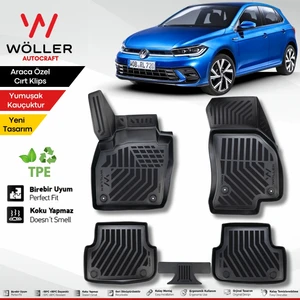Volkswagen Polo Paspas Makyajlı 2021 Sonrası 3D Havuzlu Wöller Paspas