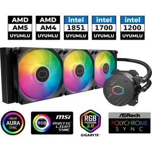 Cooler Master Masterliquid Core 360L Argb Işlemci Sıvı Soğutucu