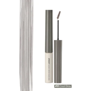 Özel Fırça Tasarımlı, Yoğun Pigmentli Kaş Maskarası PERIPERA Speedy Skinny Browcara 01 Cool Gray