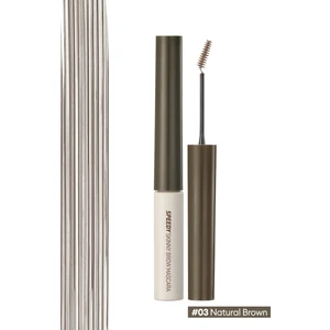 Özel Fırça Tasarımlı, Yoğun Pigmentli Kaş Maskarası PERIPERA Speedy Skinny Browcara 03 Natural Brown