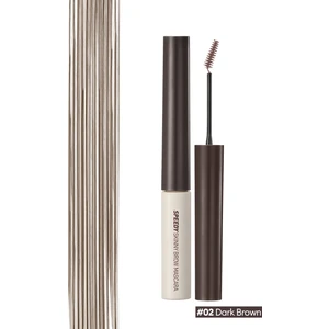 Özel Fırça Tasarımlı, Yoğun Pigmentli Kaş Maskarası PERIPERA Speedy Skinny Browcara 02 Dark Brown