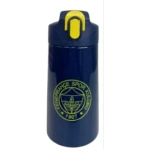 Fenerbahçe Lisanslı Logolu Pipetli Çelik Matara 500ML