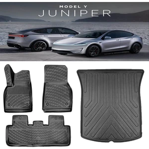 Tesla Model Y Juniper 2025 ve  Sonrası 3D Havuzlu Paspas ve Bagaj Havuzu Set