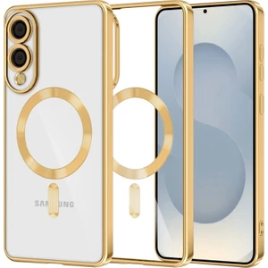 Samsung Galaxy S25 Edge Için Magsafe ile Uyumlu Kılıf Kamera Lensli Korumalı Şeffaf Silikon Kapak