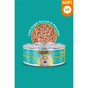 Petzzcats Lezzetli Sos Içinde Taze Fileto Ton Balıklı Konserve Kedi Maması 70 gr