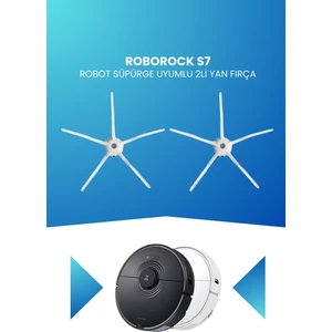 Roborock S7 Robot Süpürge Uyumlu 2li Yan Fırça