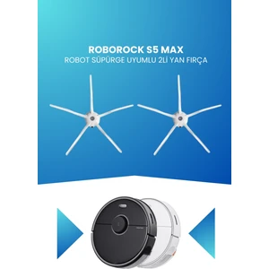 Roborock S5 Max Robot Süpürge Uyumlu 2li Yan Fırça