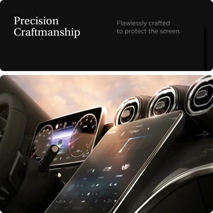 Mercedes C200 Uyumlu Ekran Koruyucu 11.9'' Multimedya ve 12.3'' Dijital Gösterge W206