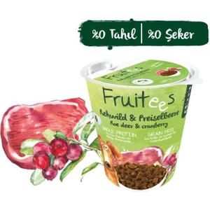 Fruitees Taze Karaca Eti ve Yaban Mersinli Köpek Ödülü 200gr