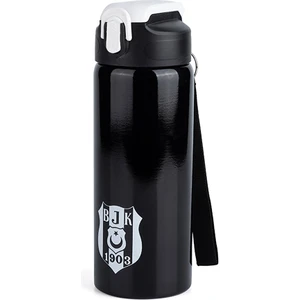 Beşiktaş Lisanslı Logolu Pipetli Çelik Matara 600ML