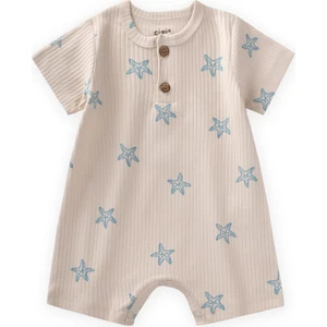 Desenli Fitilli Tulum 0-3 Yaş Mavi Deniz Yıldızı