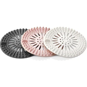 Süzgeçli Lavabo Banyo Küvet Tıkacı, Yuvarlak Evye Küvet Banyo Gider Kapağı 3 Adet M-140