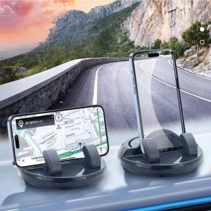 360° Dönebilen Yapışkanlı Numaratörlü Araç Telefon Tutucu M-225