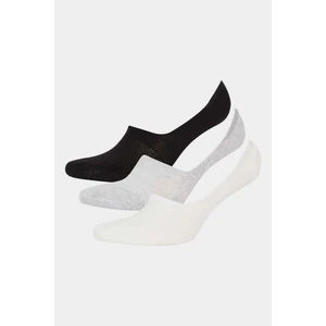 Kadın 3'lü Pamuklu Babet Çorap F5423AXNS