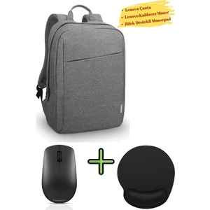 Sırt Çantası B210 Laptop Çantası Notebook Sırt Çantası Lenovo Mouse 400 W Bilek Destekli Mouse Pad
