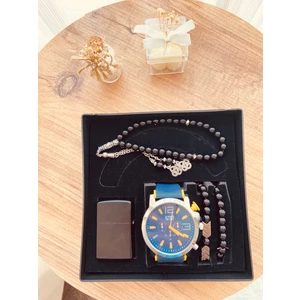 Wess Collection Erkek Kol Saati Çakmak Tesbih ve Bileklik Seti Wesscollection