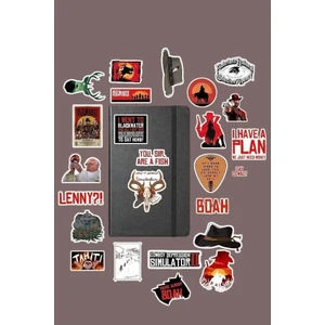 Red Dead Redemption Sticker Paketi /bullet Journal Defter Çıkartma Ajanda Laptop Etiket