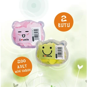 Era Sabun 2'li Paket 200 Mini Parfümlü Elde Eriyen Kağıt Sabun Öğrenci Okul Seyahat Kamp Piknik El Sabunu