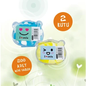 Era Sabun 2'li Paket 200 Mini Parfümlü Elde Eriyen Kağıt Sabun Öğrenci Okul Seyahat Kamp Piknik El Sabunu