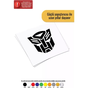 Transformers Kafası - Araç, Oto, Laptop, Duvar Uyumlu Sticker 10*10 cm