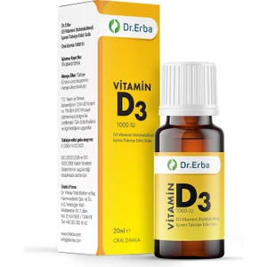 Dr. Erba Vitamin D3 1000 Iu Damla 20 Ml
