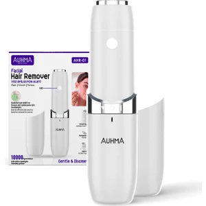 Ahr-01 Yüz Epilasyon Aleti | Acısız Kadın Yüz Tüyü Temizleyici | Taşınabilir Tıraş Makinesi – 10.000RPM, LED Işıklı