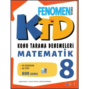 Fenomen 8. Sınıf Matematik Konu Tarama Denemeleri