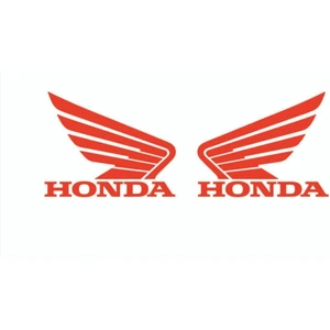 Honda Uyumlu  Için Uyumlu Aksesuar Oto Motorsiklet Kask Sticker Set Kırmızı