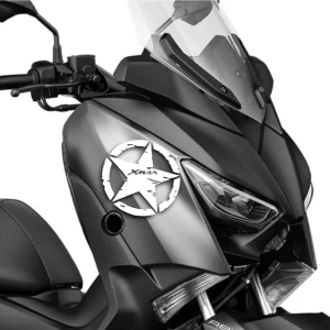 Yamaha Xmax Yıldız Sticker Etiket Beyaz 2 Adet