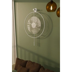 Metaquartz Aksesuar Büyük Boy(50*75 Cm)-Mat  Luxry Şeffaf Camlı(Mobilya) Duvar Saati