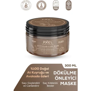 PXEL Dökülme Saç Maskesi 300 ML | Zayıflayan İncelen ve Dökülen Saçlar | Vegan Saç Maskesi