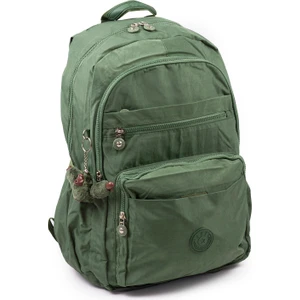 571 Krinkıl / Klinkır Su Geçirmez Hafif Çok Gözlü Spor, Seyahat, Okul, Laptop Sırt Çantası Yeşil 9-1b