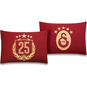Lisanslı Galatasaray 25.Şampiyonluk 2'li Yastık Kılıfı Seti