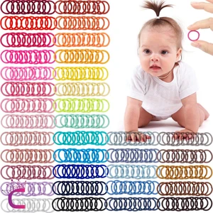 100'LÜ Yumuşak Acıtmaz Bebek Renkli Lastik Toka Seti - Dayanıklı Kız Çocuk Lastikli Saç Tokası