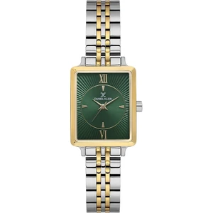 Daniel Klein DK.1.14055-5 Dikdörtgen Kadran Metal Kordon Metal Kasa 3 Atm Suya Dayanıklı Metalik-Altın Renk Kadın Kol Saati