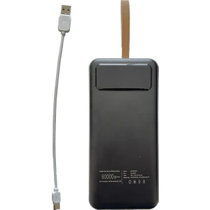 Goboenergy 60.000 Mah Taşınabilir Powerbank | Hızlı Şarj | Dijital Ekran | El Feneri | Type-C Kablo