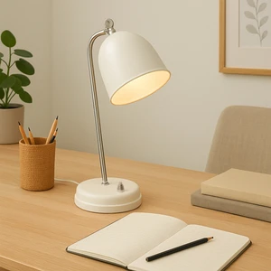 Beyaz Retro Masa Lambası 241285