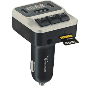 Tekno Grup Lucatch LF-153 Araç Fm Transmitter 45W Typ-C Hızlı Şarjlı Çakmaklık Girişli USB + Micro Sd Kart Çalar Bluetooth Baglantılı Müzik ve Telefon Görüşmesi