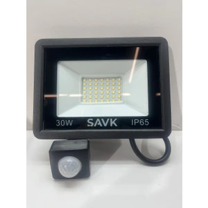 Sensörlü LED Projektör 30 Watt 6500K Beyaz Işık Şavk