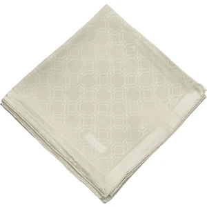 Jakarlı Ipek Eşarp - Yeni Hologram - Krem