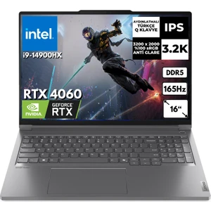 Thinkbook 16P G5 Irx I9-14900HX 64 GB 1 Tbssd  8gb RTX4060 16" 165Hz 3.2k Windows 11 Pro Taşınabilir Bilgisayar 21N50024TRAT88