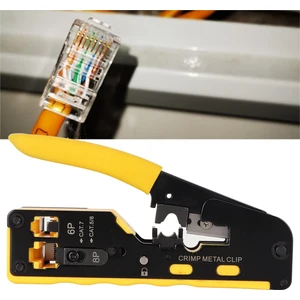 Kablo Sıkma Pensesi - RJ45 RJ11 Cat5 Cat6 Cat7 Dönüştürücü Kesme ve Trimleme Aleti