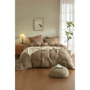 %100 Pamuk Müslin Nevresim Takımı Lastikli Çarşaflı 2 Yastık Kılıflı Çift Kişilik