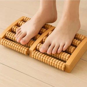 Ayak Masaj Aleti Ahşap Süs Refleksoloji Aleti Ayak Kas Yorgunluğunu Alır