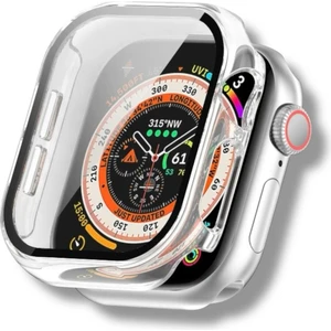 Apple Watch Series 7/8/9 45 Uyumlu mm Kasa ve Ekran Koruyucu Mika Kılıf .