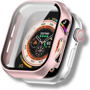 Apple Watch Series 7/8/9 45 Uyumlu mm Kasa ve Ekran Koruyucu Mika Kılıf .