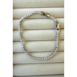 Jewels Of Hope Zirkon Taşlı Su Yolu Bileklik 20 cm 316L Paslanamaz Çelik Bileklik Kadın 