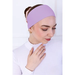 Kaymaz Bandana Lila Kaymayan Silikonlu Sportif Saç Bandı - Geçme Tesettür Bone