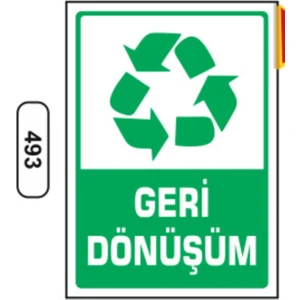 Geri Dönüşüm Uyarı Ikaz Levhası