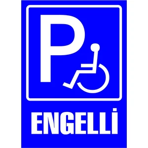 Ünal Grup (Park) Engelli  Uyarı Levhası 25 x 35 cm